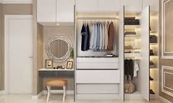 Modern wardrobe design with mirror and drawers for bedroom – Wardrobe Design in Gorakhpur